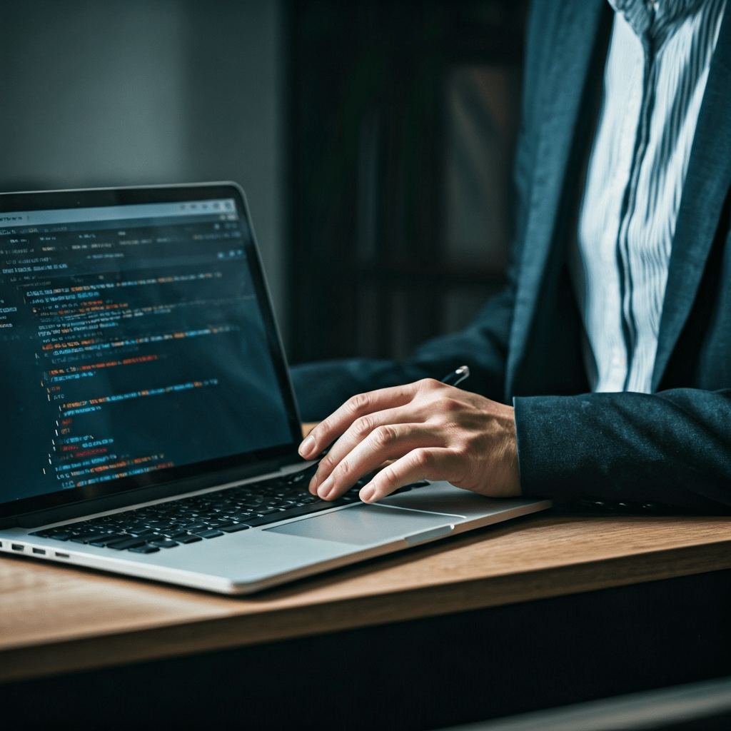 Specialist reviewing SEO audit